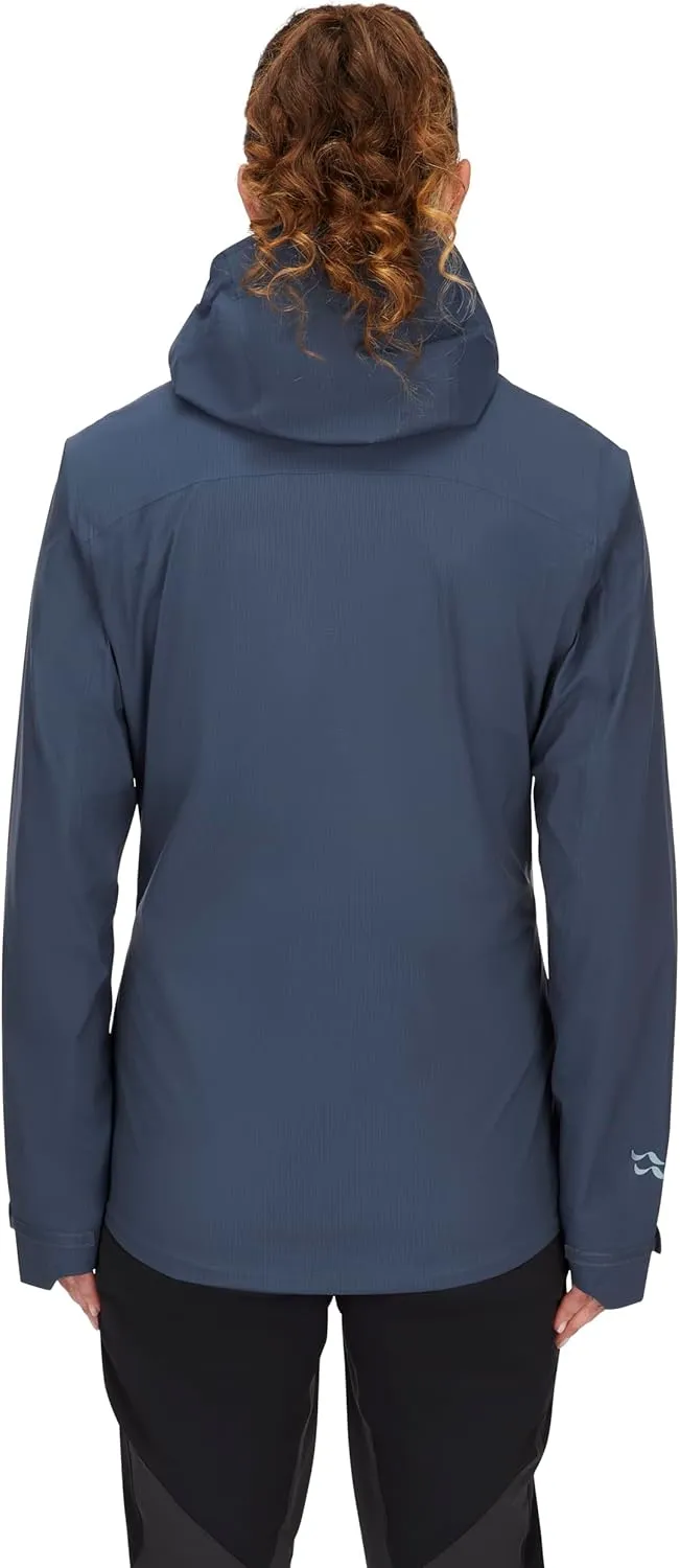 Rab Women's Downpour Light Jacket - Lightweight Waterproof Hooded Coat for Hiking & Trekking
