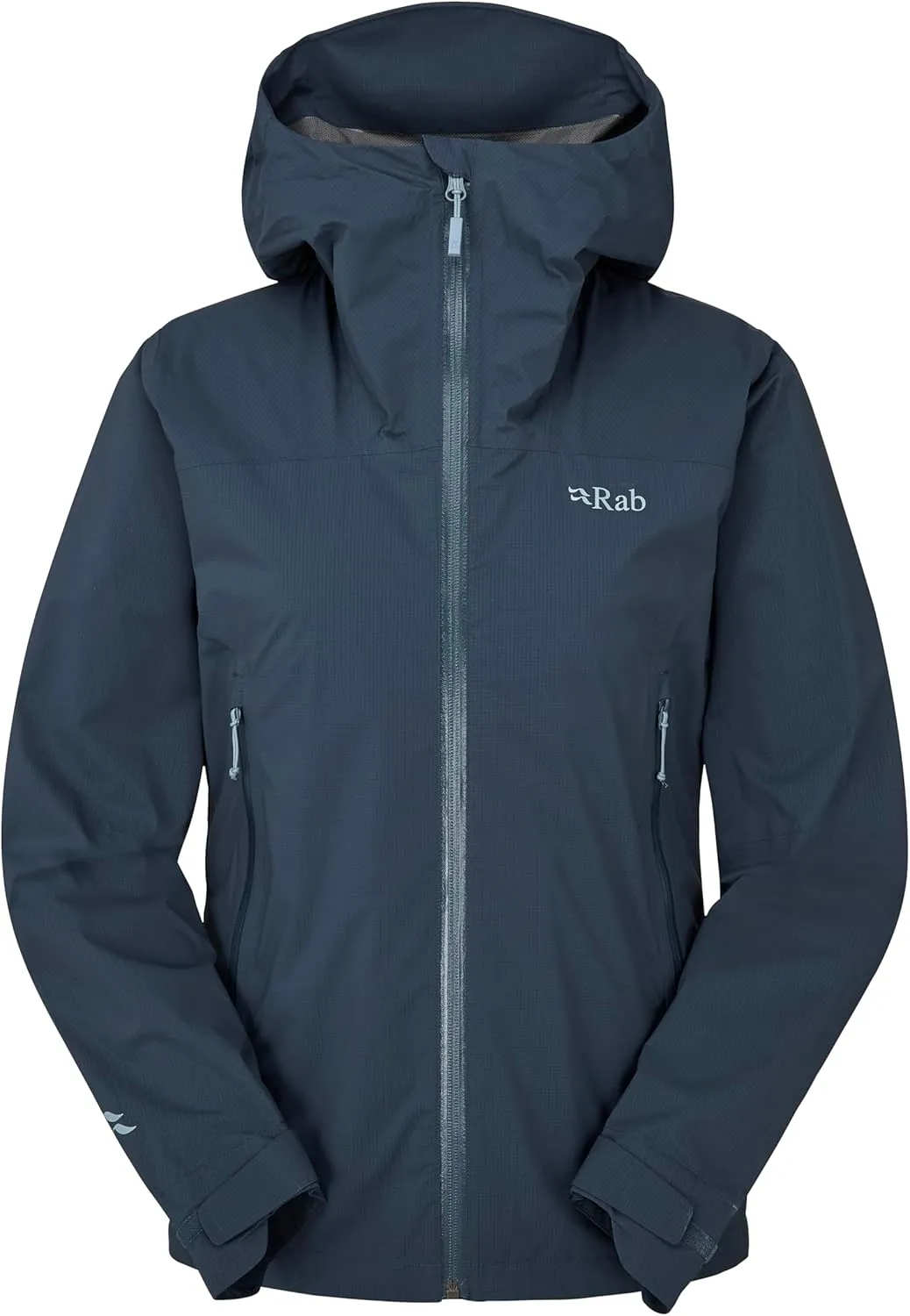 Rab Women's Downpour Light Jacket - Lightweight Waterproof Hooded Coat for Hiking & Trekking