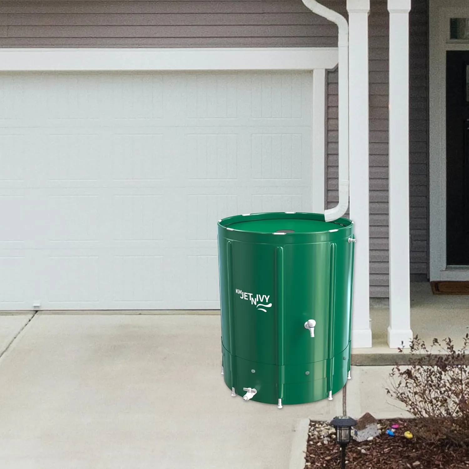 Rain Barrel Anti-Collapse Collapsible Rainwater Collection System,Portable Water Storage Tank,Garden Water Catcher(265G)