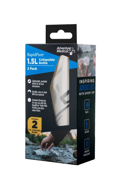 RapidPure 1.5L Collapsible Bottle (2pk)