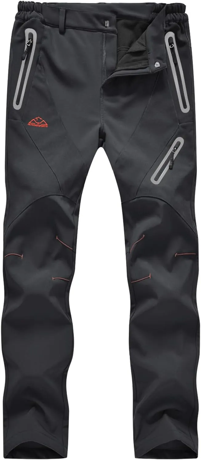 Rdruko Women's Snow Pants Waterproof Insulated Fleece Thermal Ski Hiking Snowboard Pants
