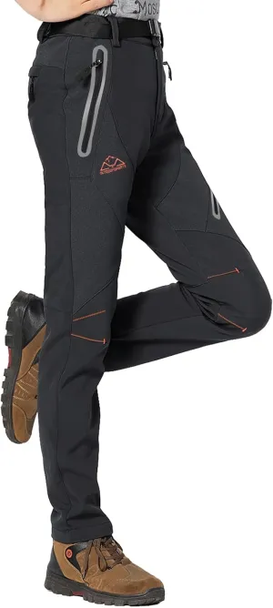Rdruko Women's Snow Pants Waterproof Insulated Fleece Thermal Ski Hiking Snowboard Pants