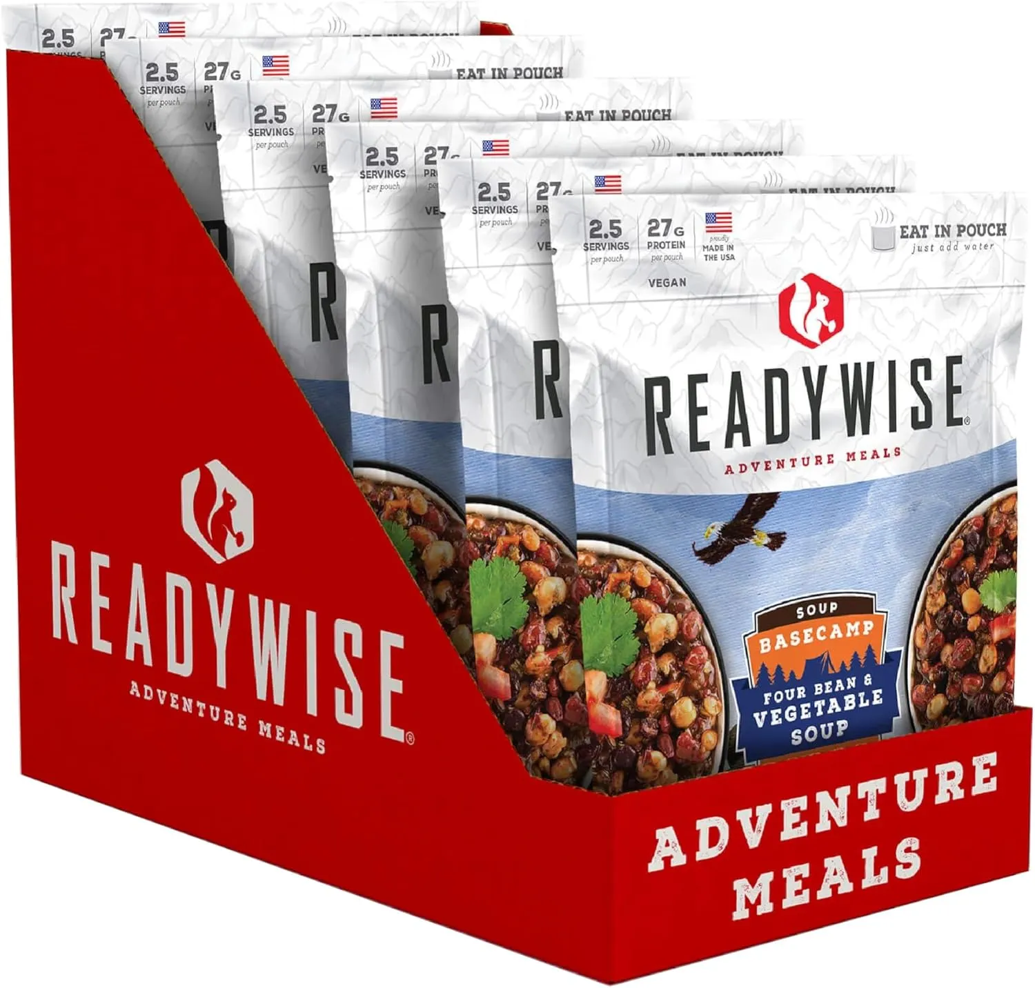 ReadyWise Outdoor Freeze-Dried Backpacking and Camping Meals, Tasty Meals and Snacks for Hiking, Backpacking, or Emergency Preparedness - Entree and Soups