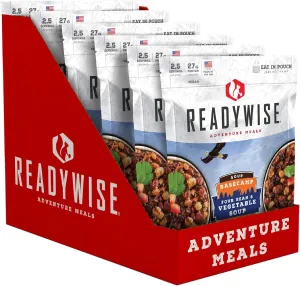 ReadyWise Outdoor Freeze-Dried Backpacking and Camping Meals, Tasty Meals and Snacks for Hiking, Backpacking, or Emergency Preparedness - Entree and Soups