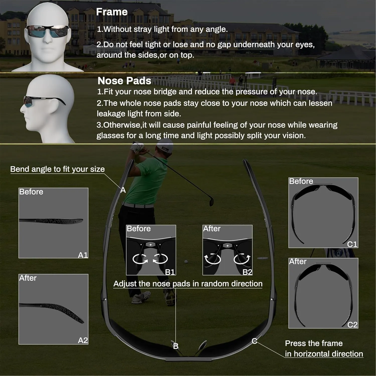 ROCKNIGHT Driving HD Polarized UV400 Protection Ultra light Al-Mg Golf Fishing Outdoor Sunglasses
