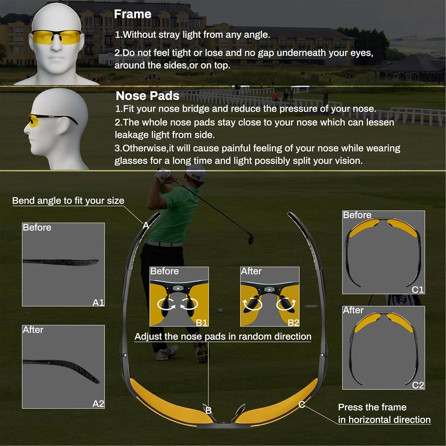 ROCKNIGHT Driving HD Polarized UV400 Protection Ultra light Al-Mg Golf Fishing Outdoor Sunglasses