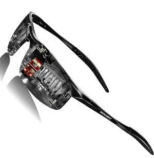 ROCKNIGHT Driving HD Polarized UV400 Protection Ultra light Al-Mg Golf Fishing Outdoor Sunglasses