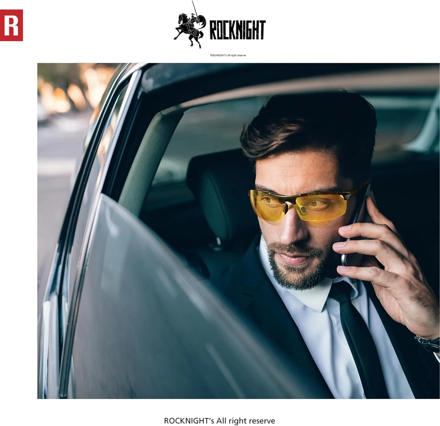 ROCKNIGHT Driving HD Polarized UV400 Protection Ultra light Al-Mg Golf Fishing Outdoor Sunglasses