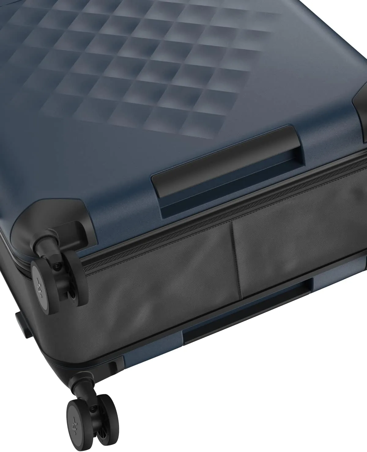 ROLLINK Flex 360 Large Checked Fully Collapsible Suitcase - Hardshell, Silent Smooth Double Spinner Wheels, Scratch, Water & Impact Resistant, TSA Approved Lock, (Atlantic Blue, Checked-Large 29-Inch)
