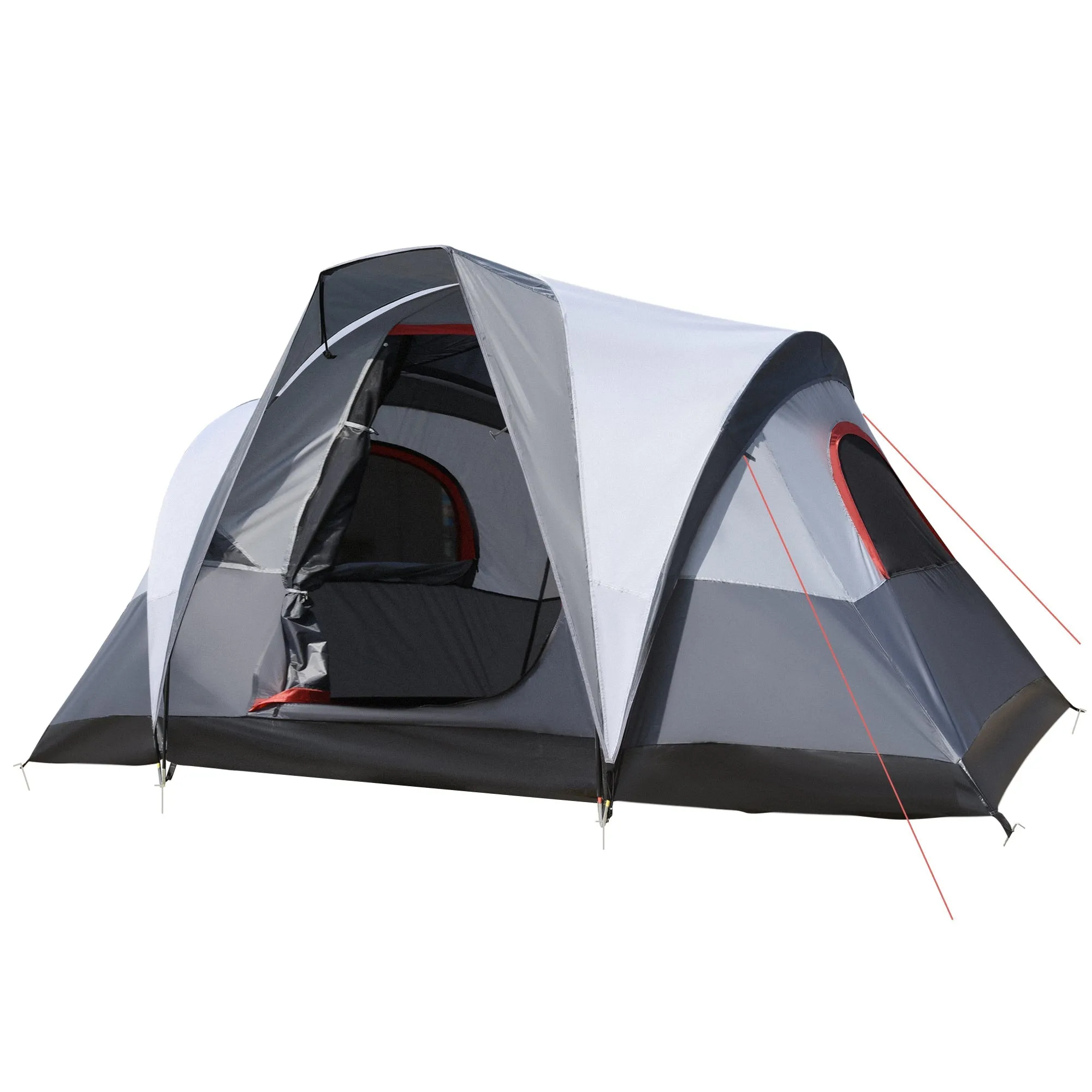 Rootz Camping Tent 2-3 People - Family Tent - Waterproof Shelter - Optimal Ventilation - 355 x 190 x 170 cm