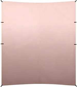 Rose Gold Gradient Foldable Beach Cabana UPF50 Lightweight Outdoor Sun Shade with Sandbags & Sand Shovel for Camping, Picnics, Backyard