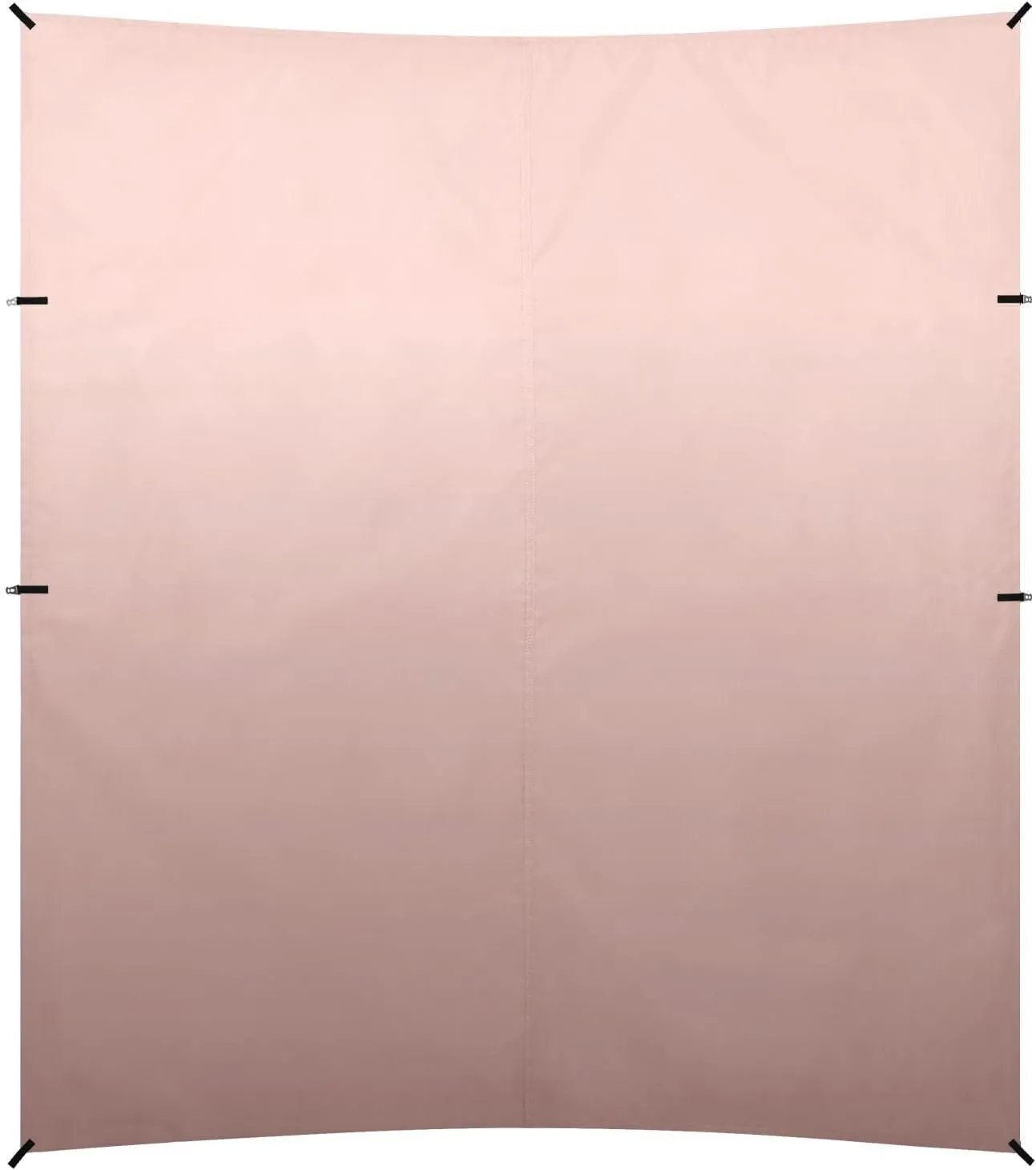 Rose Gold Gradient Foldable Beach Cabana UPF50 Lightweight Outdoor Sun Shade with Sandbags & Sand Shovel for Camping, Picnics, Backyard