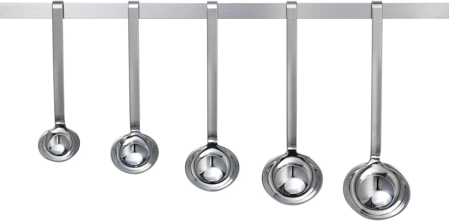 Rosle 10010 Stainless Steel Hooked Handle Ladle with Pouring Rim Serving Spoon 8 Ounce