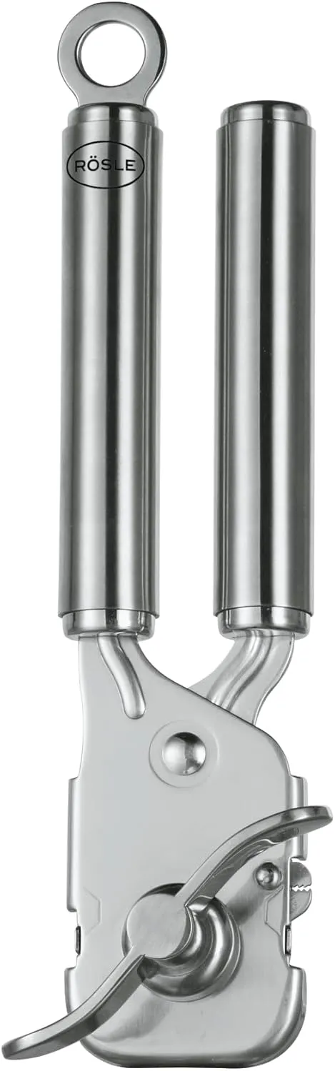 Rösle Stainless Steel Can Opener with Pliers Grip, 7-inch