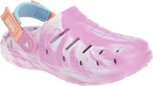 RUGGED SHARK Molded Clog for Kids, Cove CLG with Adjustable Achilles Strap, Big Kid Size 5, Pink