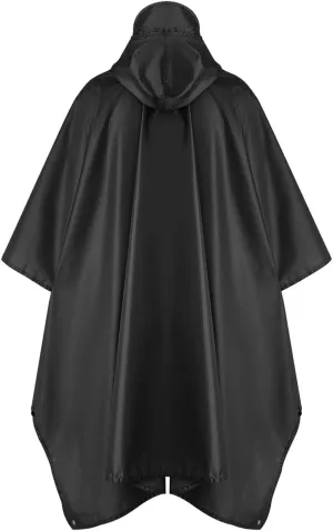 salamra Hooded Rain Poncho Waterproof Raincoat Jacket for Men/Women/Adults with Pocket