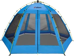 Screen House Tent for 4-6 Person | Pop- Up System | Canopy - Gazebo | Sun Shelter - UV Protection | Water Resistant | Easy Setup and Portable | Ideal for Camping & Beach