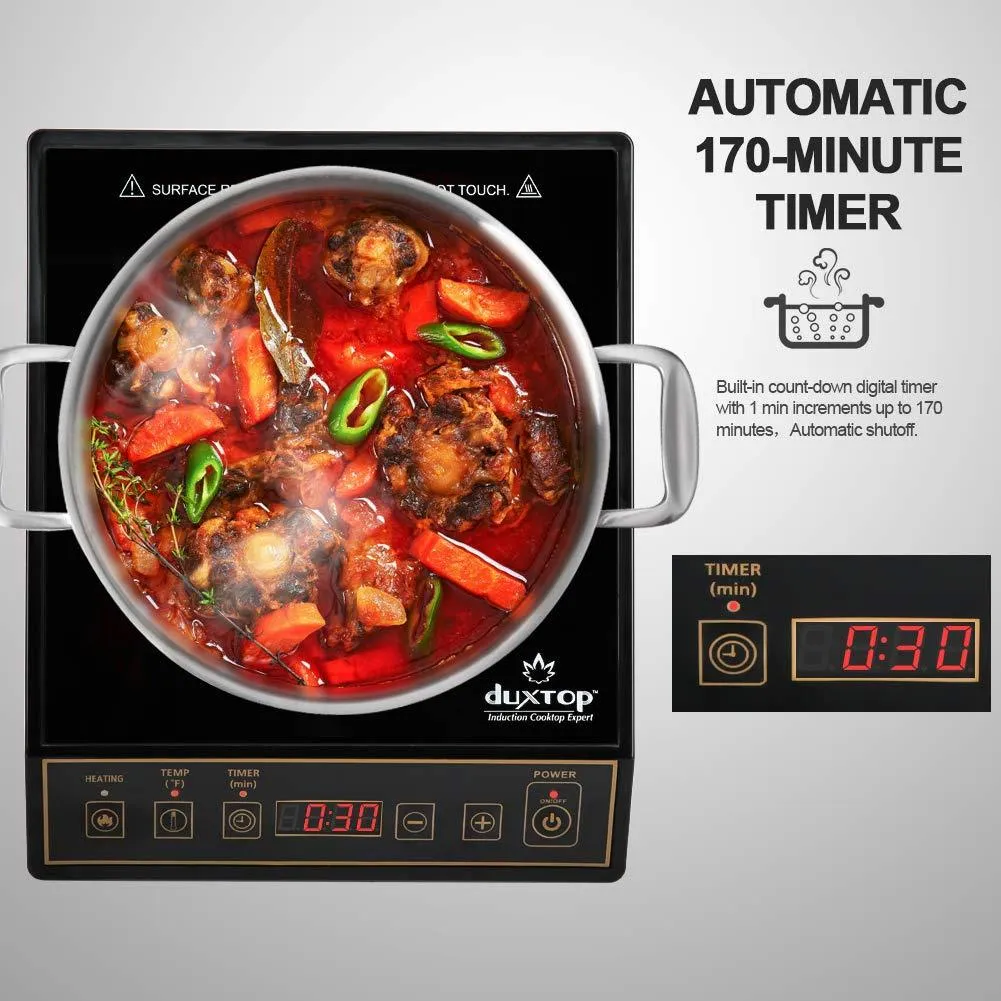 Secura 9100MC 1800W Portable Induction Cooktop Countertop Burner, Black