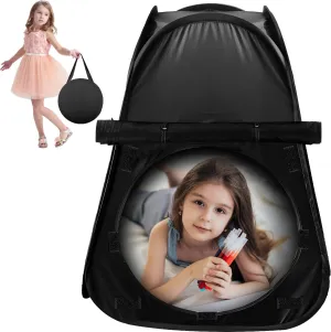 Sensory Tent，Jaxbo Calm Corner for Children to Play and Relax，Sensory Corner Helps with Autism, SPD, Anxiety & Improve Focus，Black Out Sensory Tents for Autistic Children