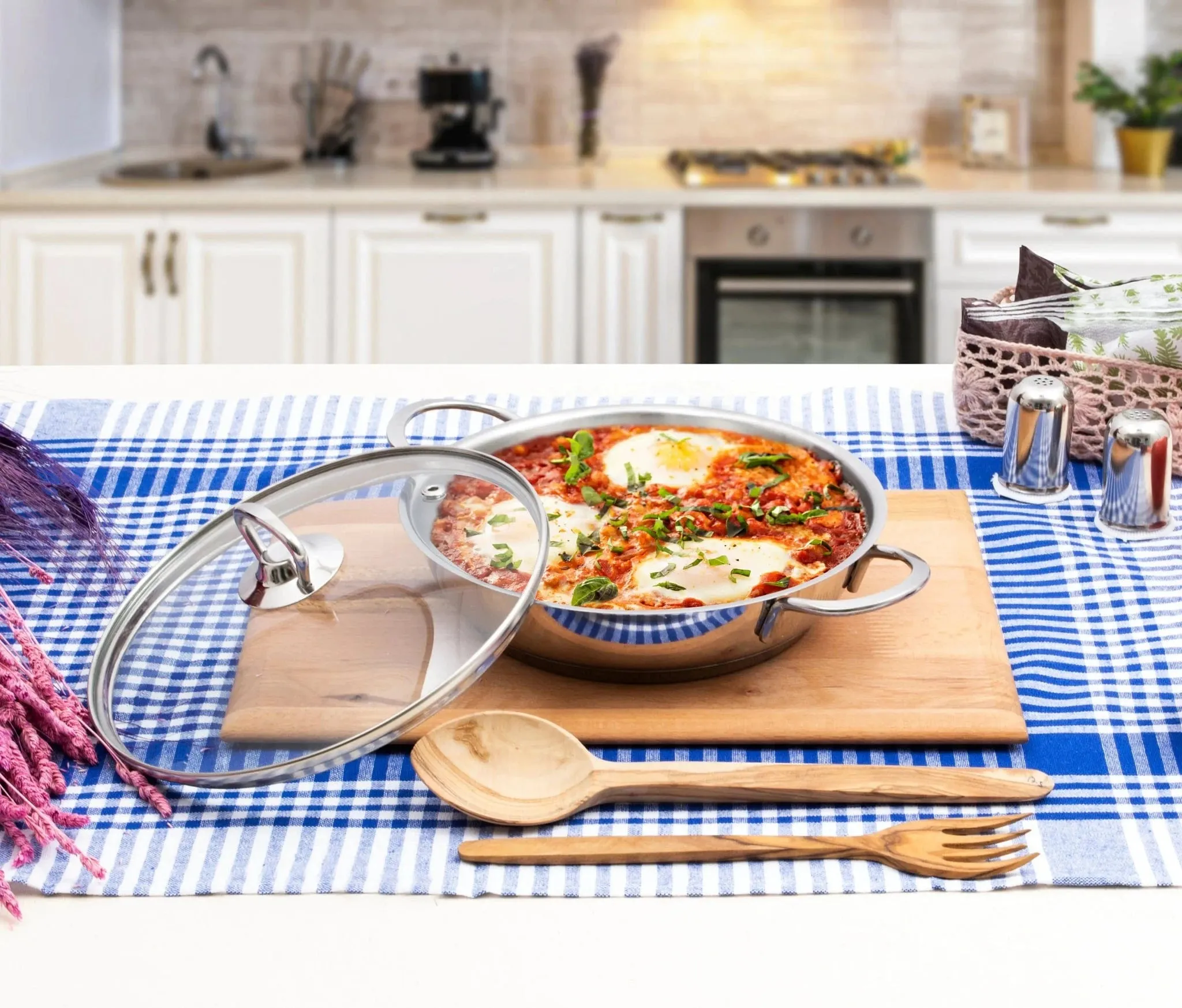 Serenk Stainless Steel Omelette Pan – 20 cm Compact Tool