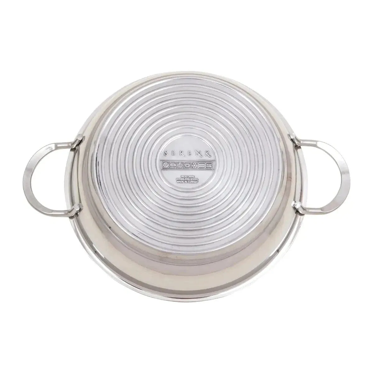 Serenk Stainless Steel Omelette Pan – 20 cm Compact Tool