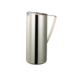 Service Ideas Slim Pitcher with Ice Guard, 1.9 L, Stainless Steel