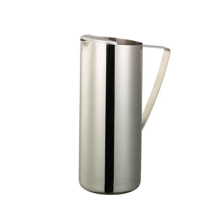 Service Ideas Slim Pitcher with Ice Guard, 1.9 L, Stainless Steel
