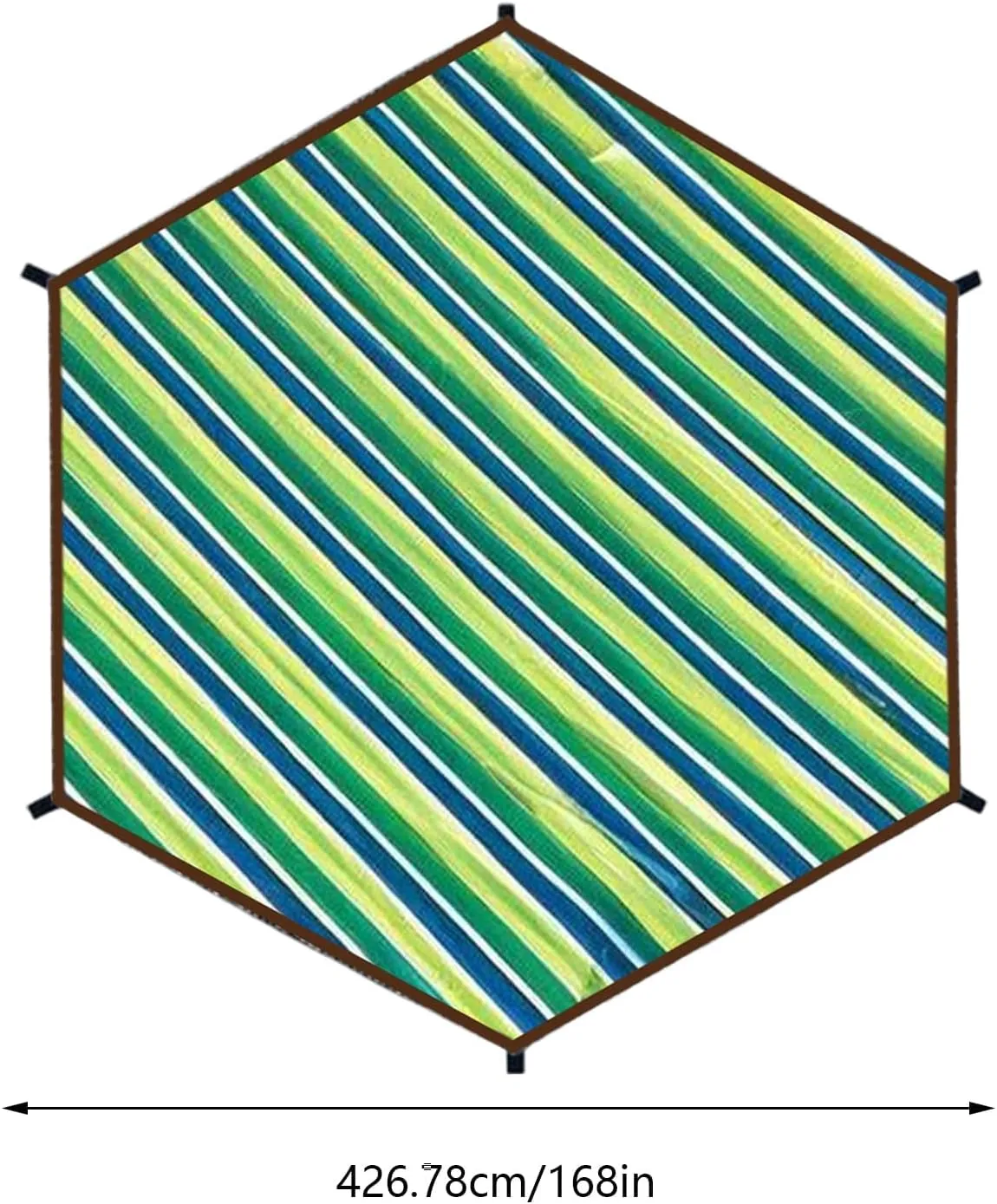 Shade Cloth for Patio Trampoline Sunshade, Waterproof UV Protection Trampoline Tent Cover(14 feet 6)