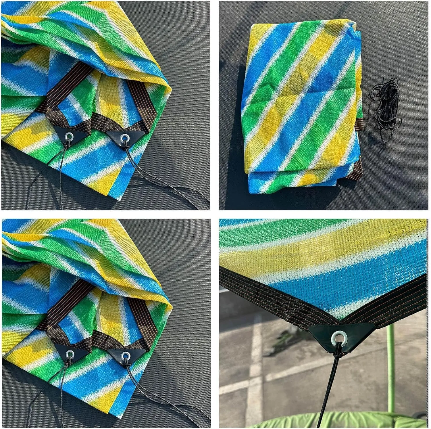 Shade Cloth for Patio Trampoline Sunshade, Waterproof UV Protection Trampoline Tent Cover(14 feet 6)