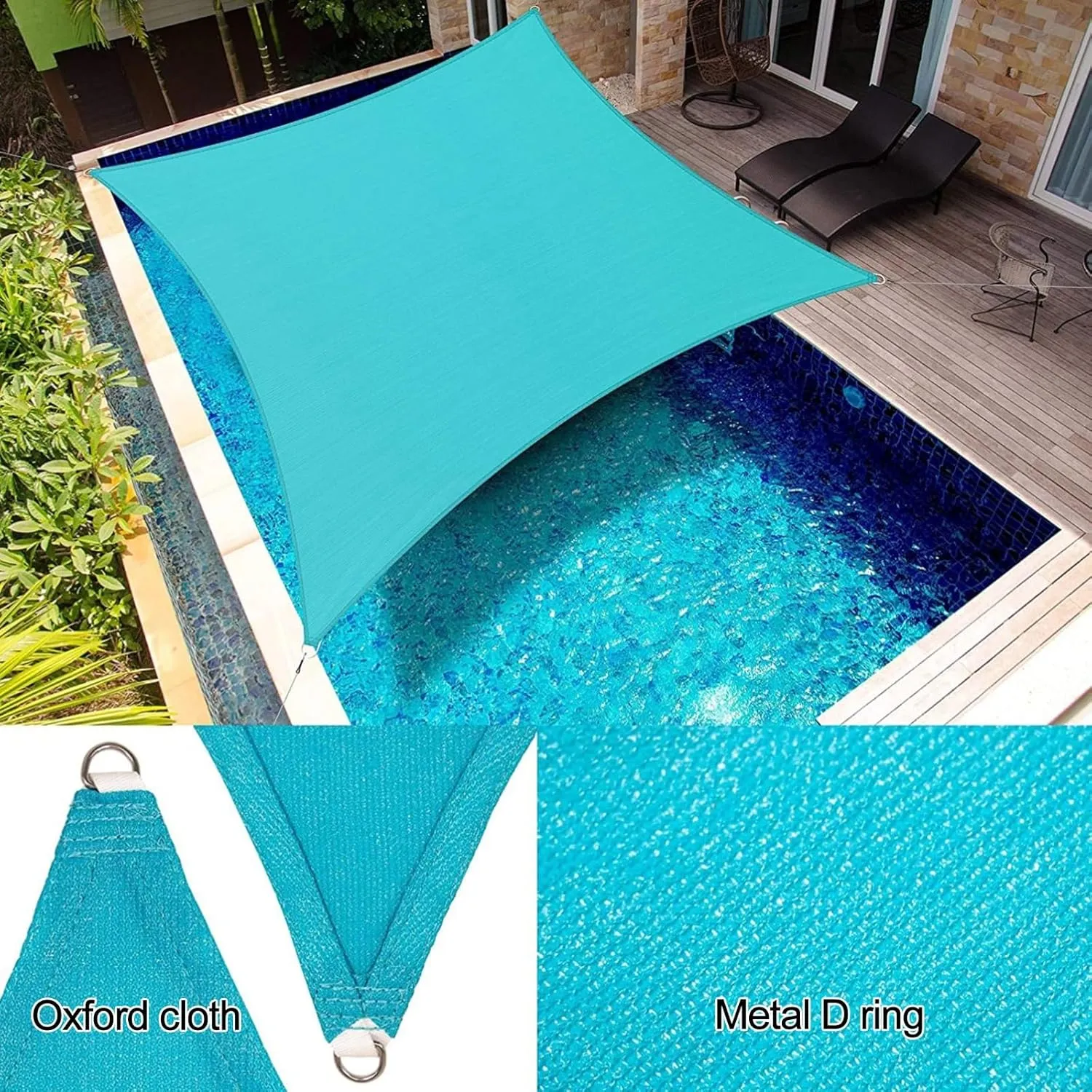 Shade sail, Sunshades for Patio, Umbrella Outdoor patiofor Patio Deck Yard Backyard Outdoor Facility and Activities(White,200x300 cm/6x9 ft)