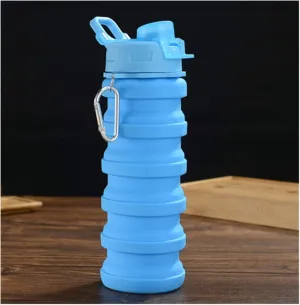 Silicone Travel Cup Telescopic Collapsible Drinking Tea Cup Retractable Folding Coffee Cup Outdoor Sports Tour Camping Water Cup