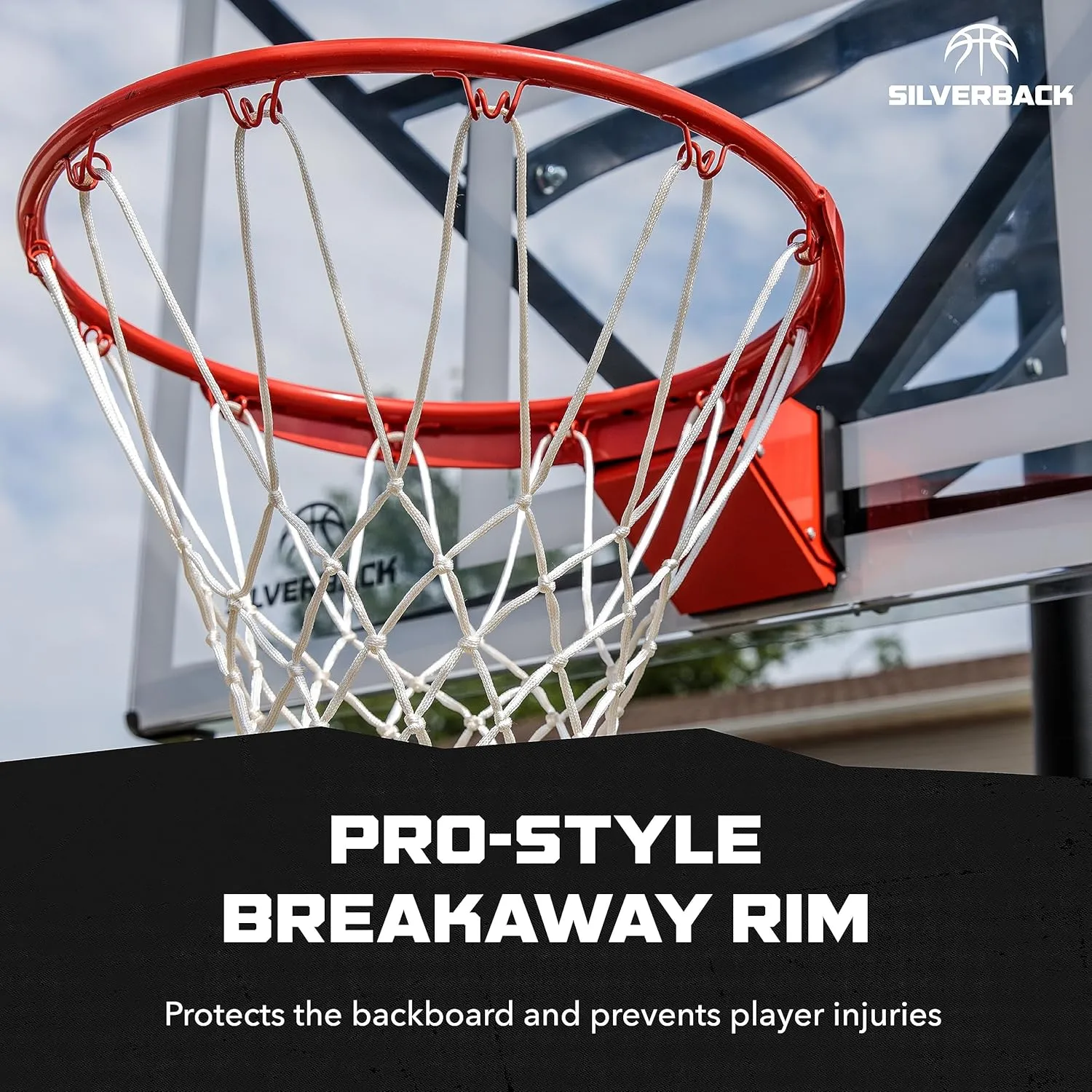Silverback NXT 54" and NXT 60" In-Ground Basketball Hoops with Adjustable-Height Basketball Goal Backboard and QuickPlay Design