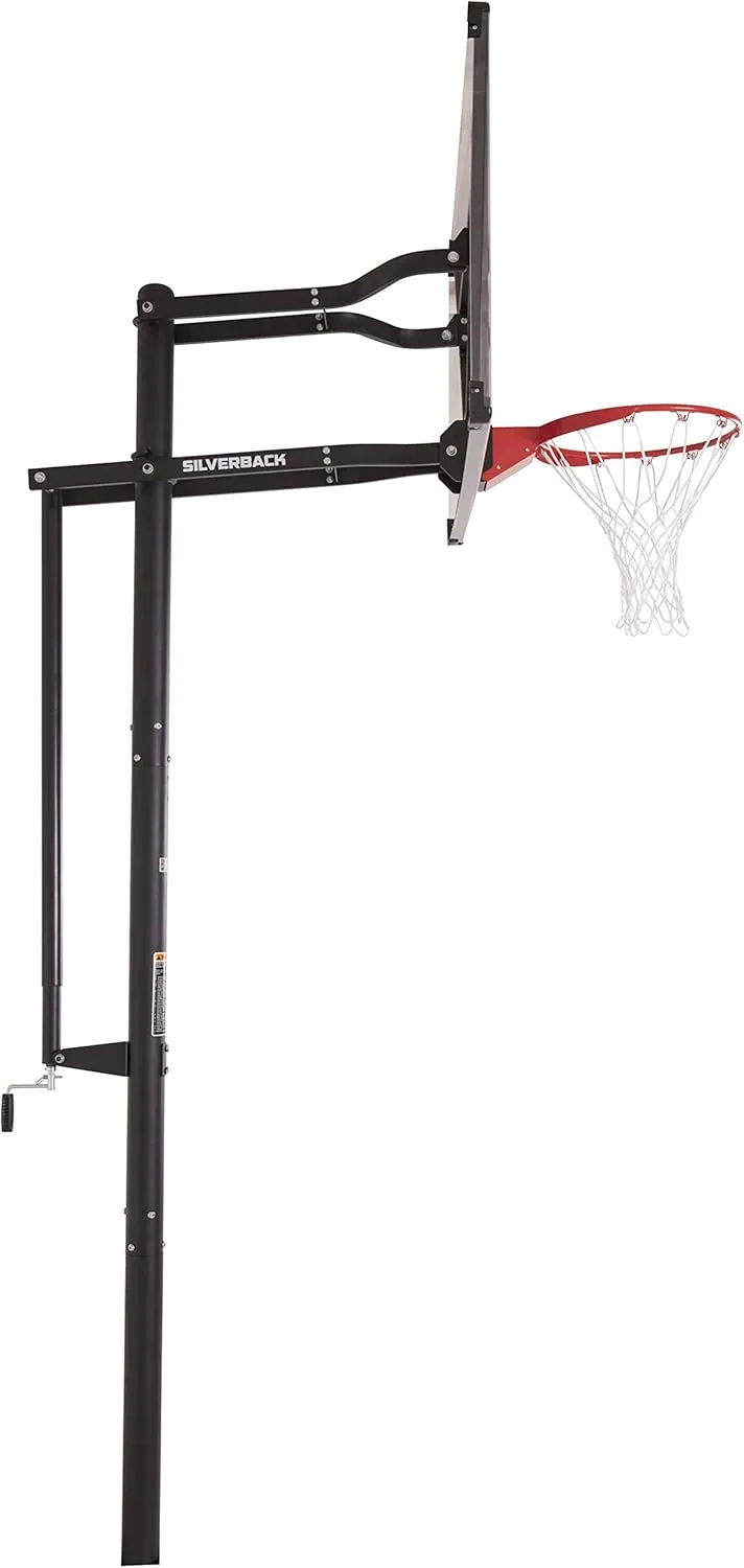 Silverback NXT 54" and NXT 60" In-Ground Basketball Hoops with Adjustable-Height Basketball Goal Backboard and QuickPlay Design
