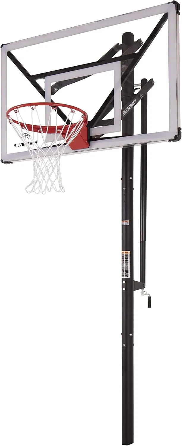 Silverback NXT 54" and NXT 60" In-Ground Basketball Hoops with Adjustable-Height Basketball Goal Backboard and QuickPlay Design