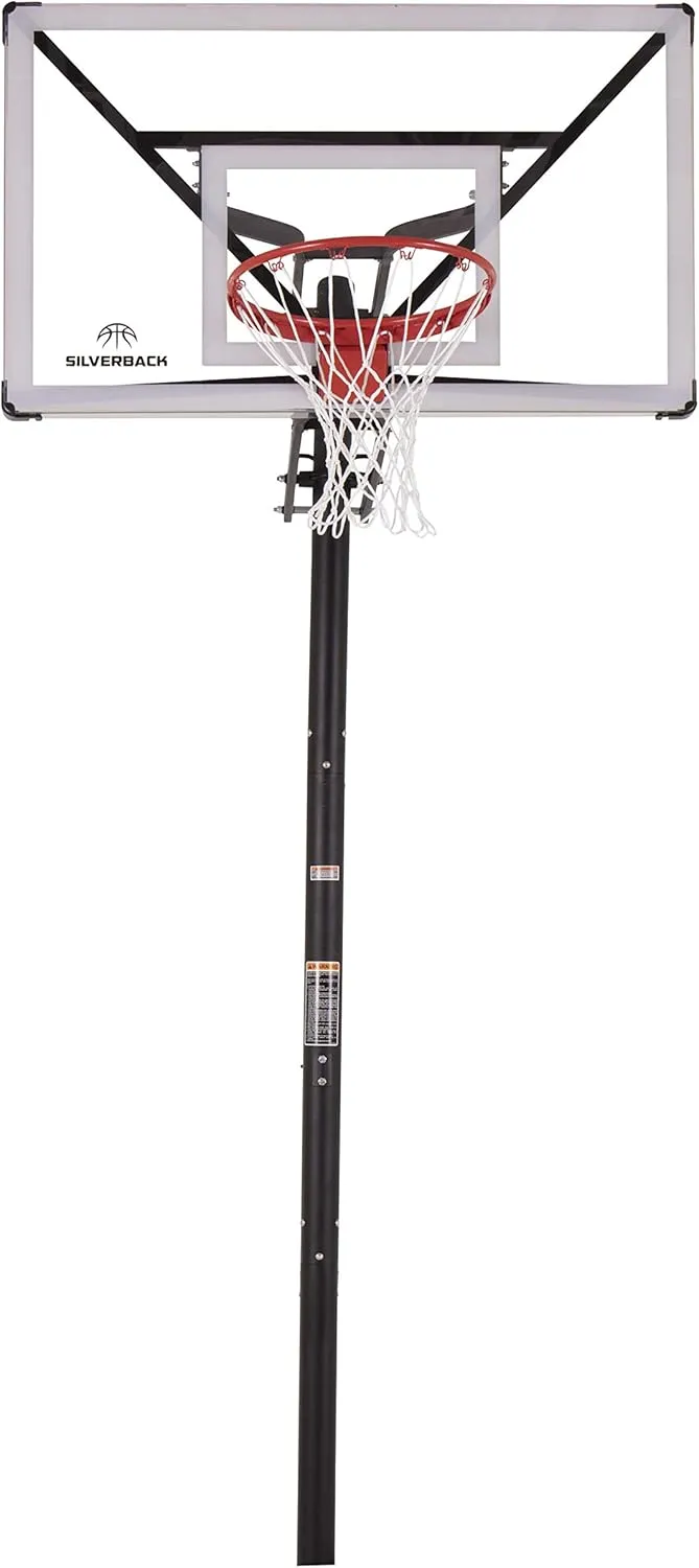 Silverback NXT 54" and NXT 60" In-Ground Basketball Hoops with Adjustable-Height Basketball Goal Backboard and QuickPlay Design