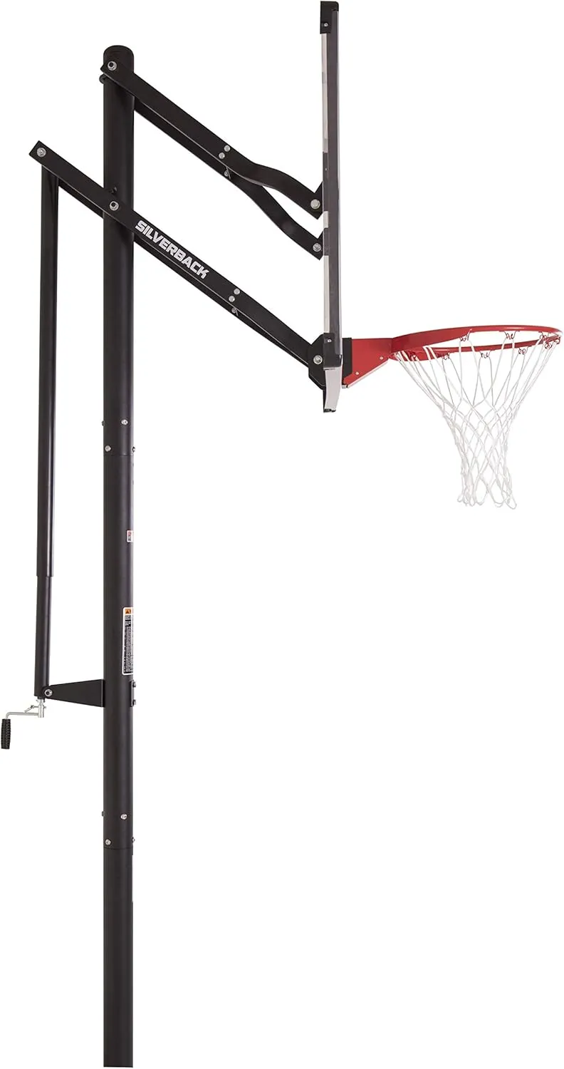 Silverback NXT 54" and NXT 60" In-Ground Basketball Hoops with Adjustable-Height Basketball Goal Backboard and QuickPlay Design
