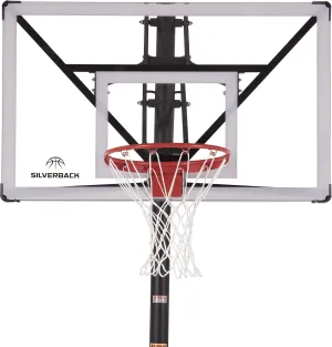 Silverback NXT 54" and NXT 60" In-Ground Basketball Hoops with Adjustable-Height Basketball Goal Backboard and QuickPlay Design