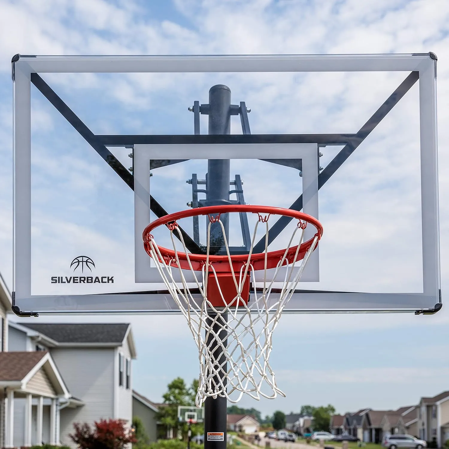 Silverback NXT 54" and NXT 60" In-Ground Basketball Hoops with Adjustable-Height Basketball Goal Backboard and QuickPlay Design