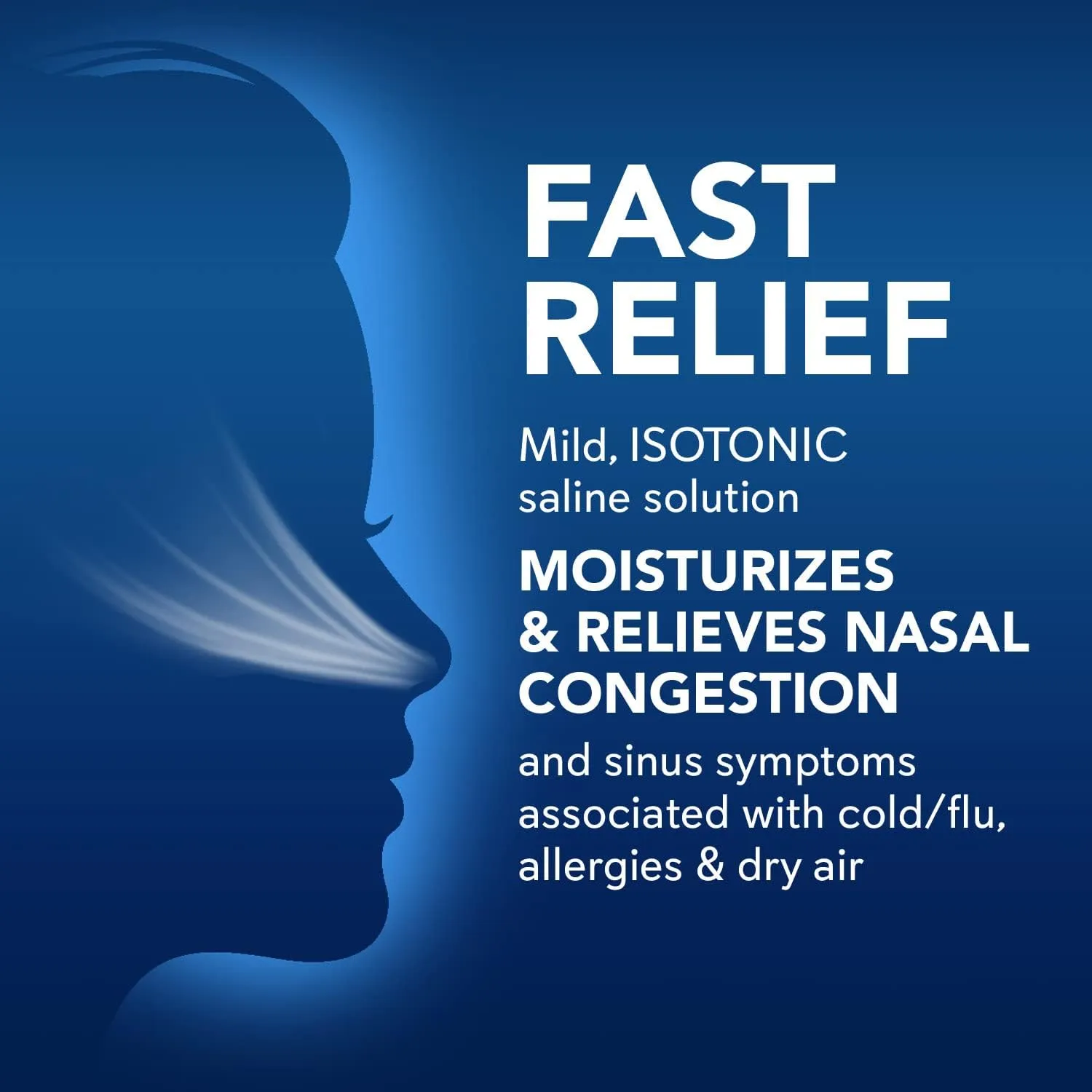 SinuCleanse Daily Care Sterile Saline Nasal Spray, Ultra Fine Mist, Instantly Moisturizes & Relieves Everyday Nasal Congestion Due to Colds & Dry Air, 4.5 Oz (2 Pack), Made in USA