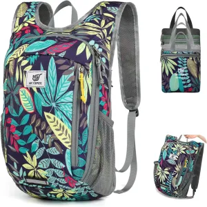 SKYSPER Small Hiking Travel Waterproof Backpack - Lightweight Packable Day Pack for Women and Men - Foldable Light Weight Water Proof Mini Daypack - 10L Collapsible Back Pack for Outdoor