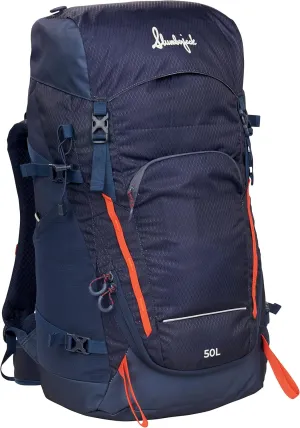 Slumberjack Trail Ridge 50L Technical Pack – Durable 600D Ripstop Polyester, Hydration Compatible, Integrated Rain Cover, Reflective Accents, Adjustable Fit