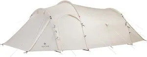 Snow Peak Vault 4 Person Tent, Versatile, Open Air Shelter, Outdoor Adventure, Camping, Three Seasons, Ivory