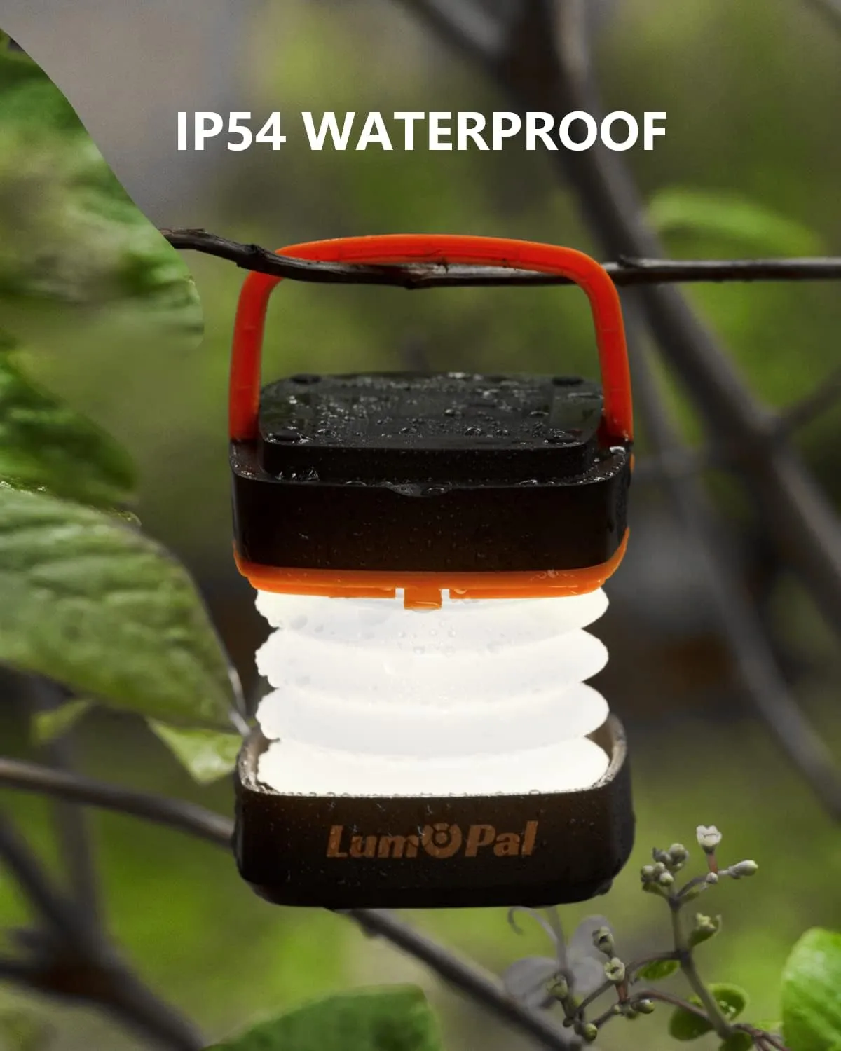 Solar Lanterns - Collapsible Camping Light, Rechargeable LED Portable USB Lamp, IP54 Waterproof for Backpacking, Emergency Phone Charger, Tent, Hiking, Power Outage (2 Pack)