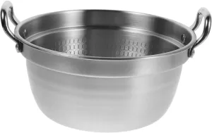 Sosoport Camping Cooking Kit Fast Heating Ramen Pot Double Handle Pudding Pot Korean Style Stainless Steel Outdoor Soup