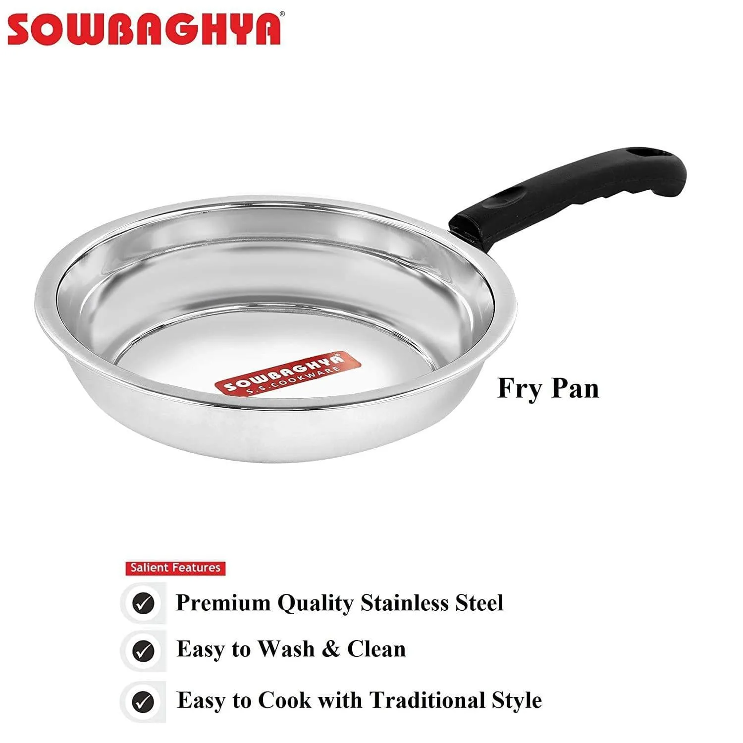 SOWBAGHYA Ultima Stainless Steel Cookware Set, 5 Piece (Silver)