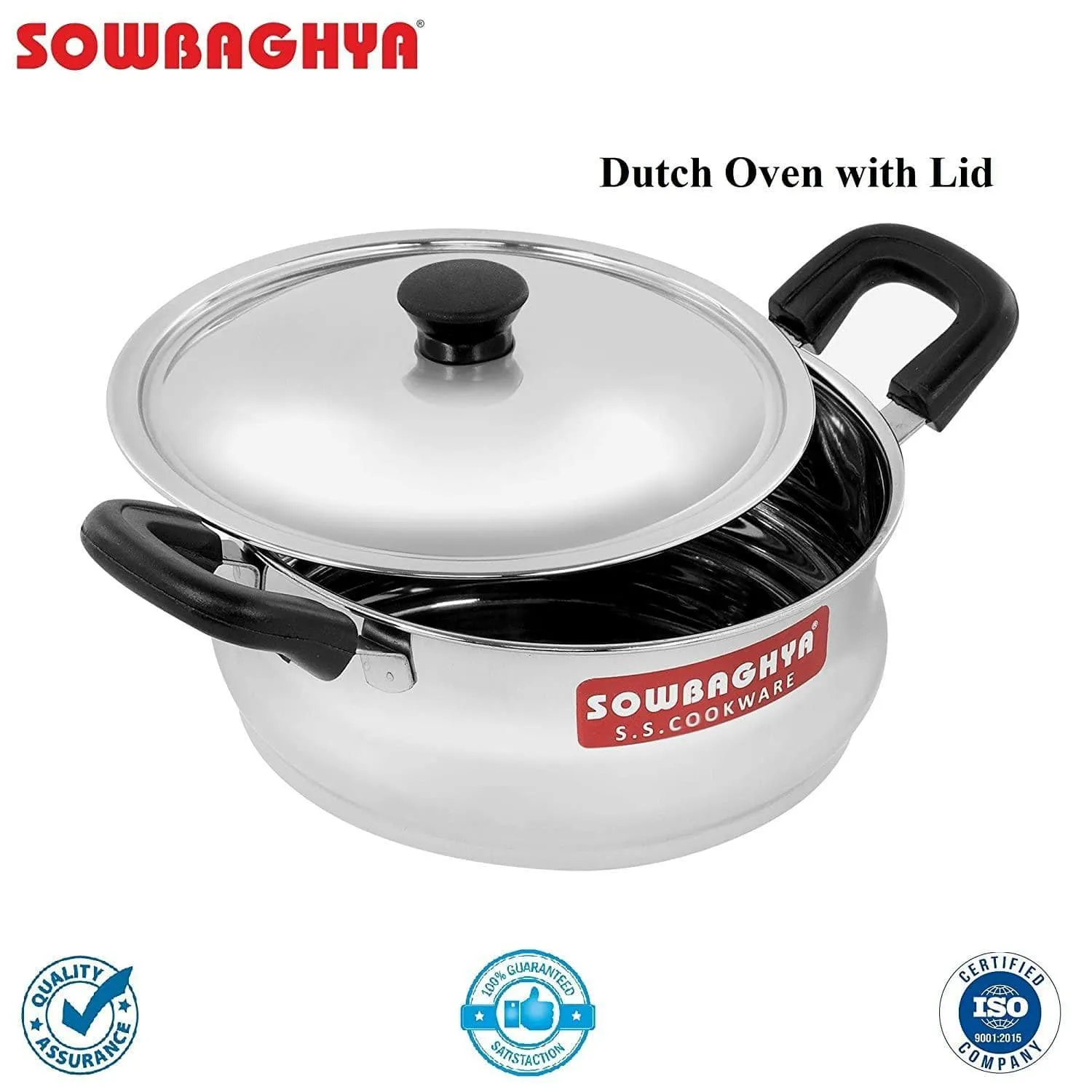 SOWBAGHYA Ultima Stainless Steel Cookware Set, 5 Piece (Silver)