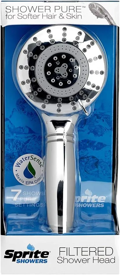 Sprite Showers Pure 7-Setting Filtered 1.75GPM Shower Handle in Chrome