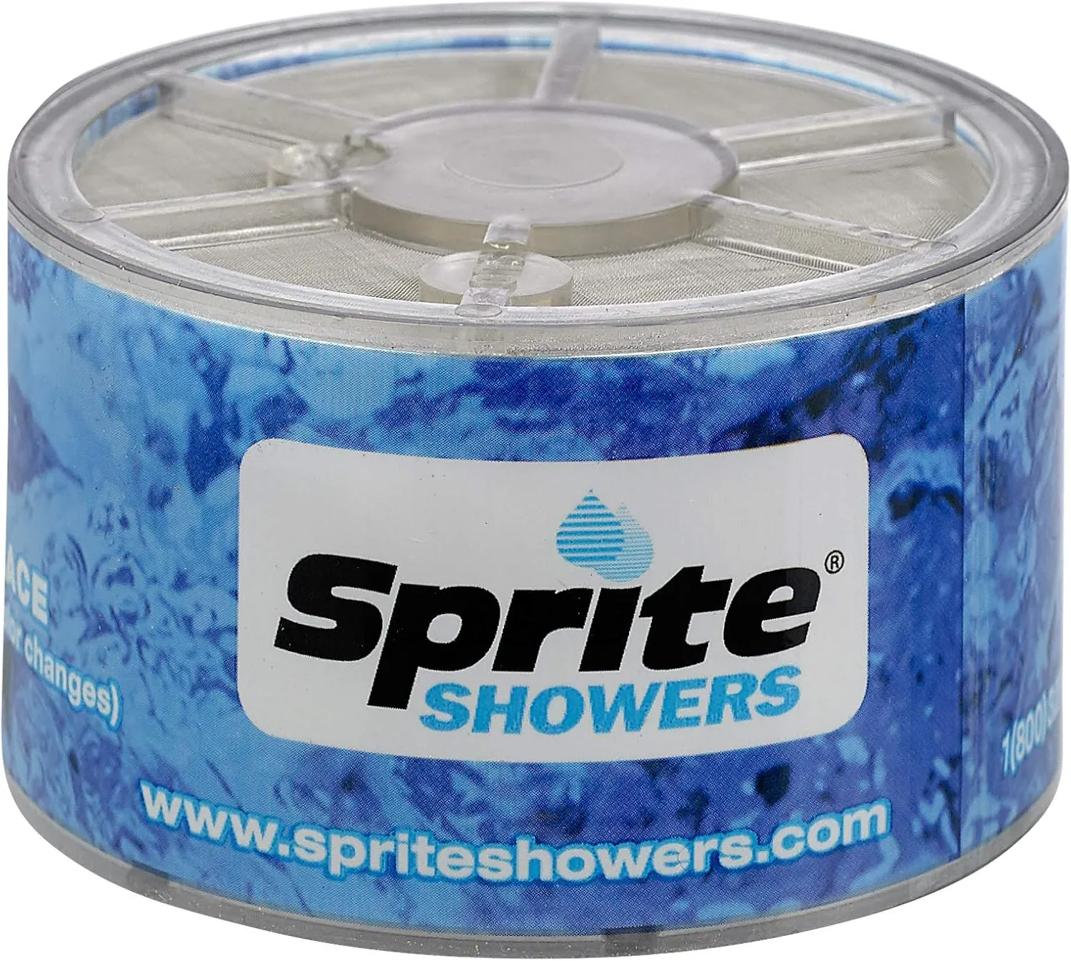 Sprite Showers SLC-R Slim-Line Shower Filter Replacement Cartridge, 1 Count (Pack of 1), Blue