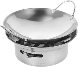 Stainless Steel Cooking Pot with Divider Versatile for Hotpot Soup Stove Cooking
