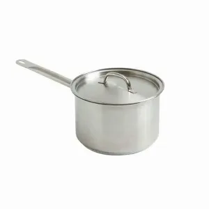 Stainless Steel Saucepan With Lid - 5L